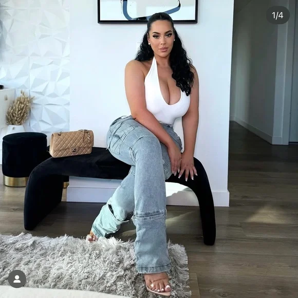 Stylish Blue Women's Jeans - Picture 3 of 4